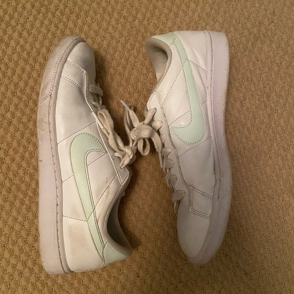 Nike Shoes White and Mint Green